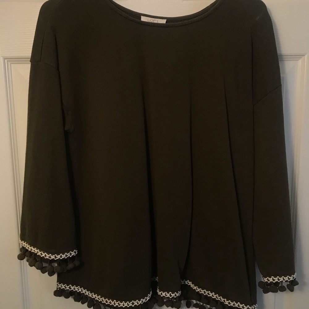 Olive Green Loft Blouse